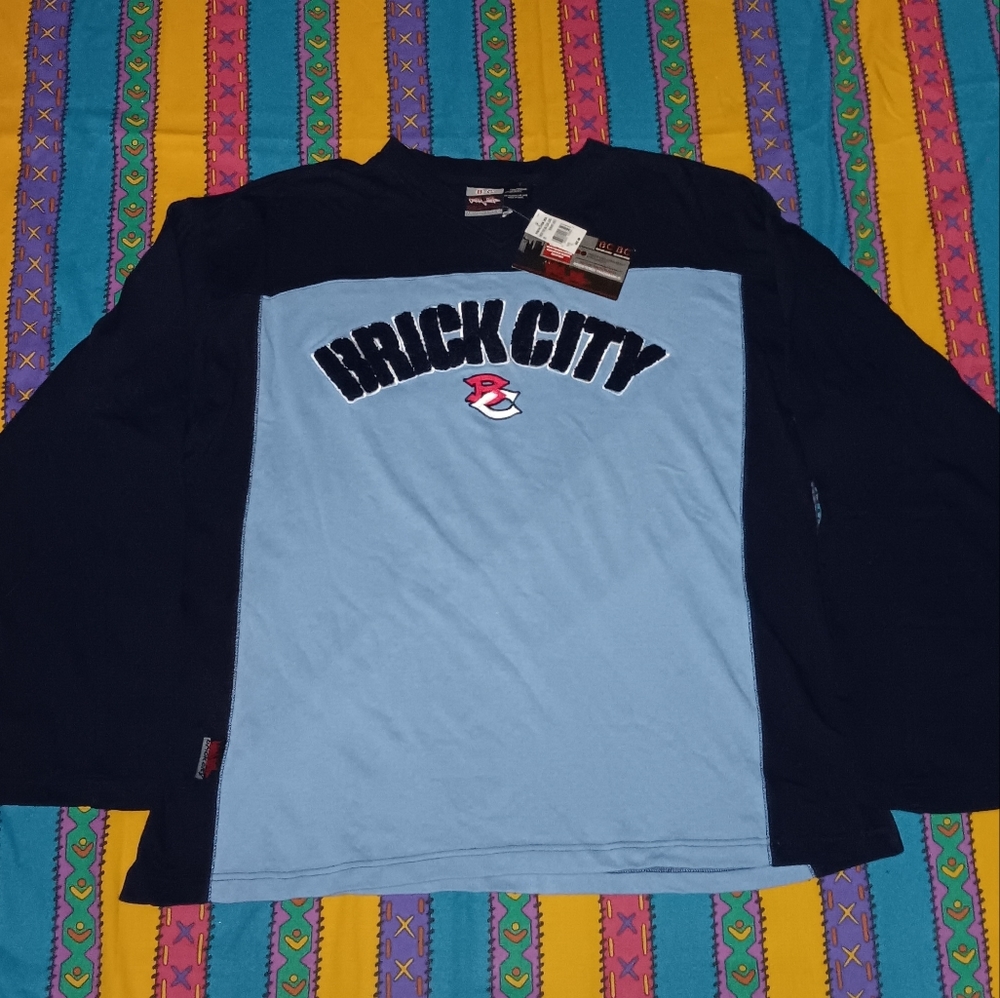 New 90s Brick City Long Sleeve Jersey Shirt Vintage New Jersey Hip Hop Rap